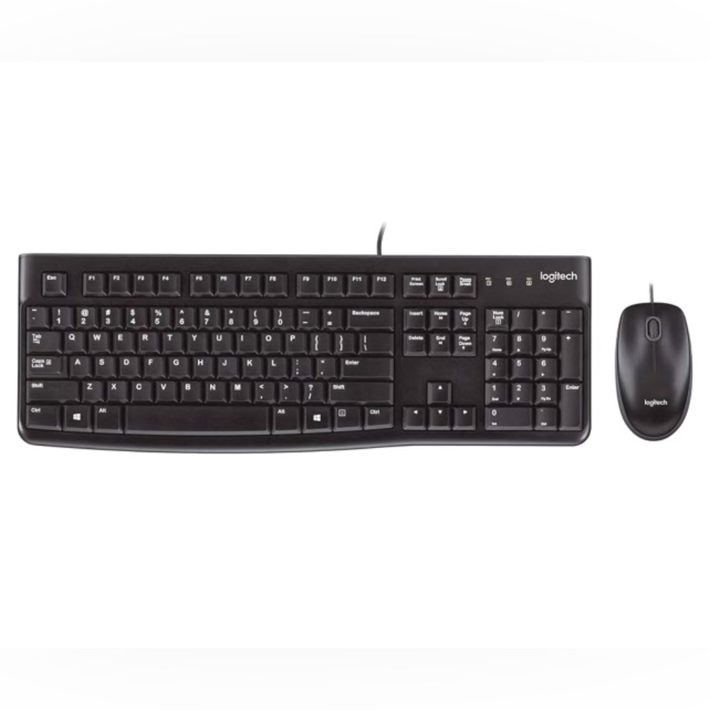 NEW IN BOX Logitech Desktop MK120 Durable‎ Comfortable USB Mouse Keyboard Combo